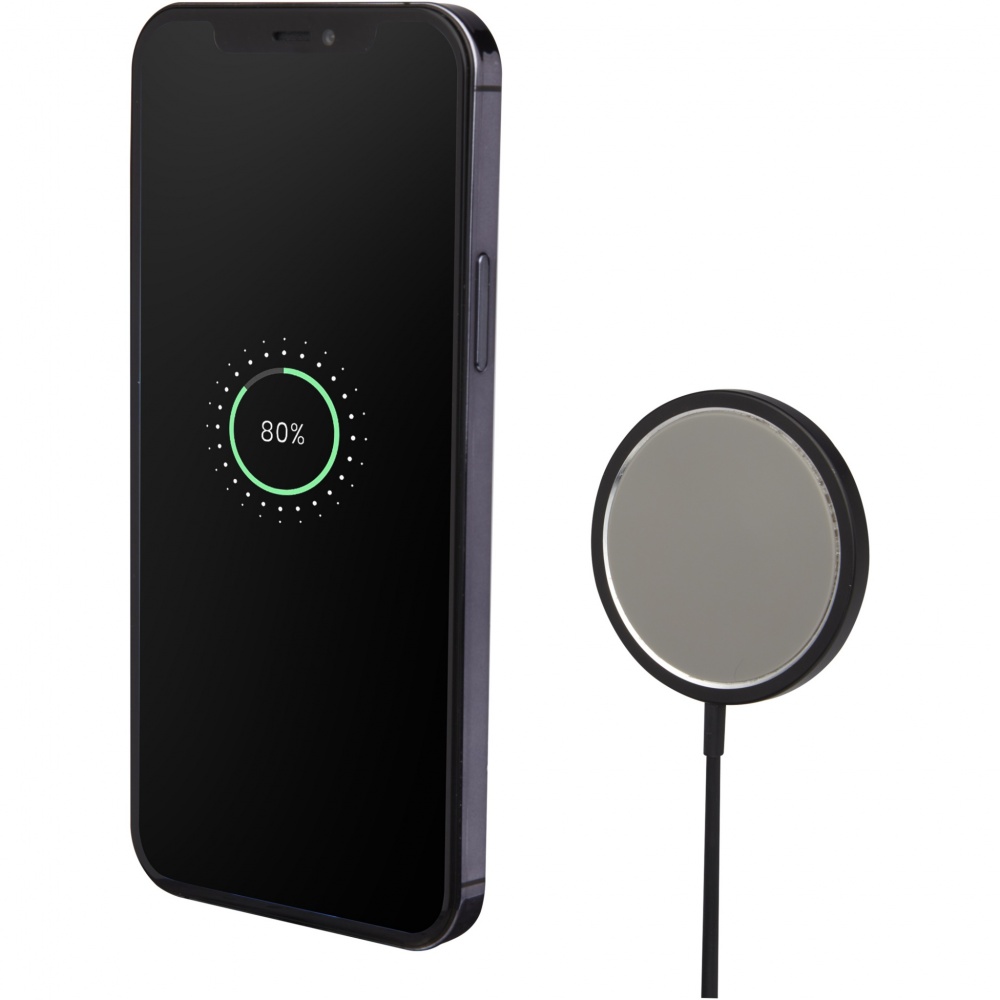 Logo trade promotional gifts image of: Magclick 15W aluminium wireless charger